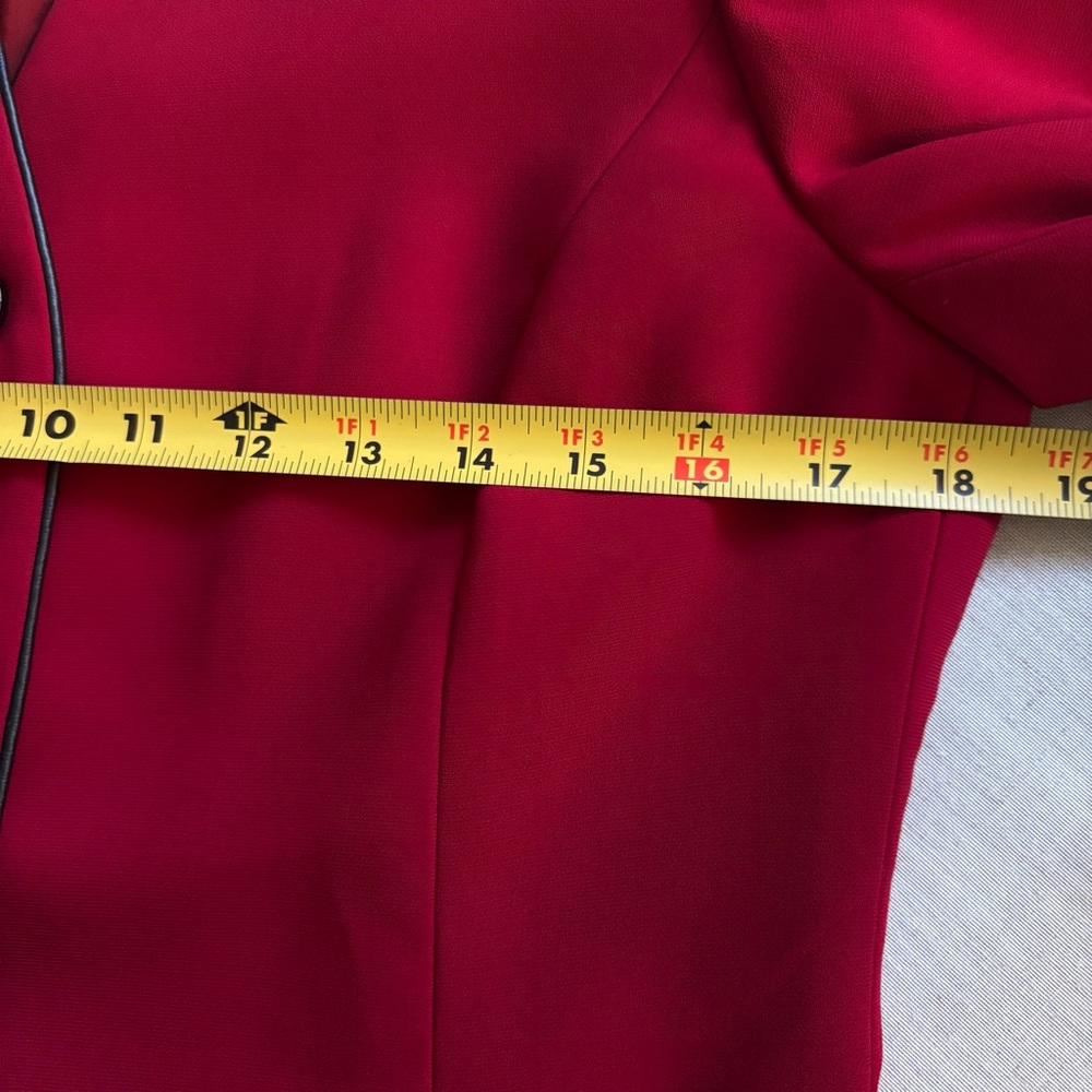 Kasper Rich Red Blazer & Skirt Suit Set Women’s Size 4 | Career Officewear - Picture 10 of 15